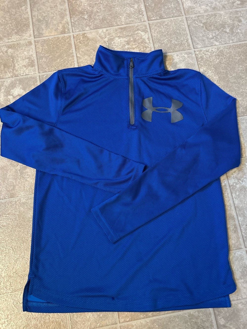 Under Armour Royal Blue Youth Quarter-Zip Pullover